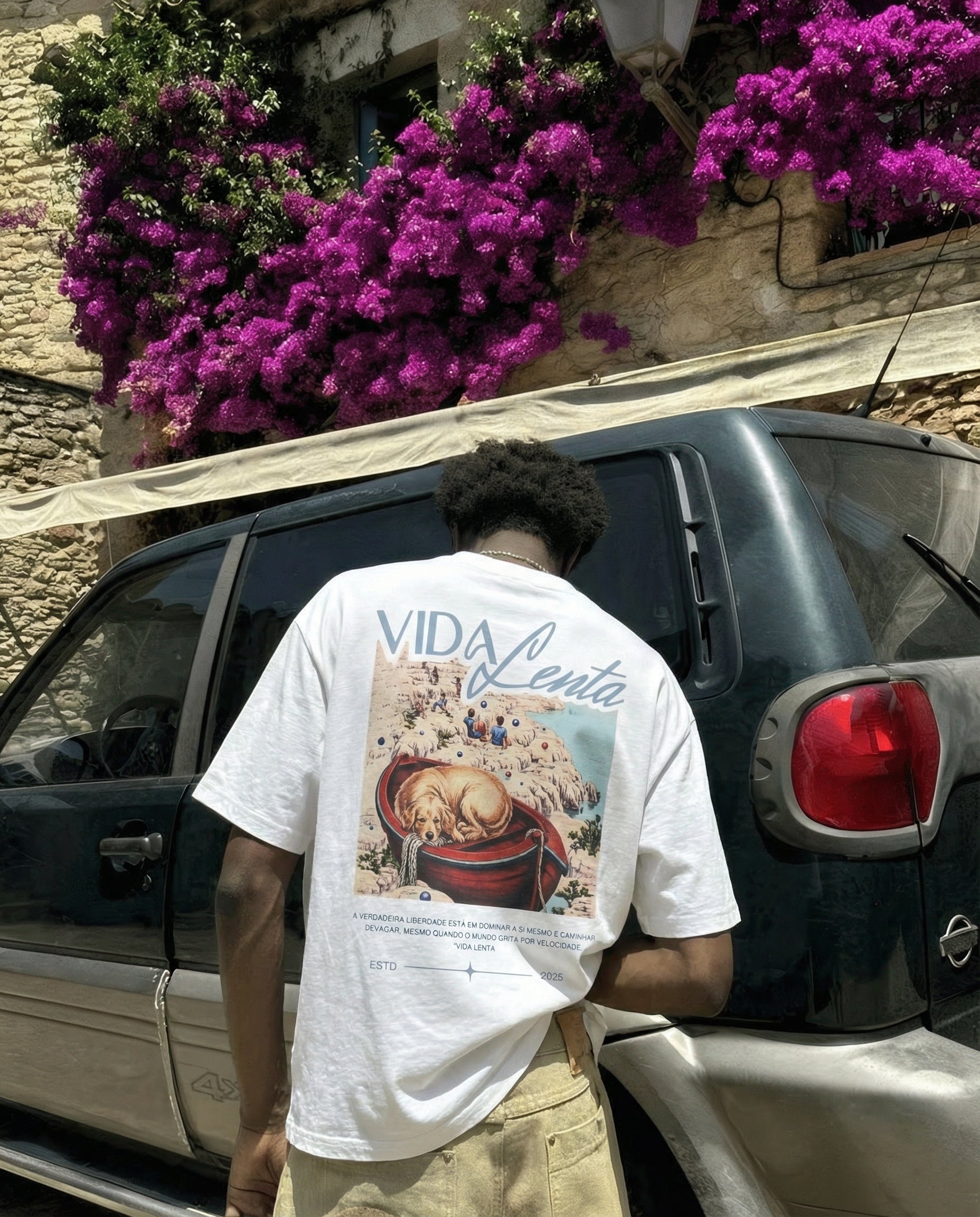 Camiseta Oversized Dog Vida Lenta